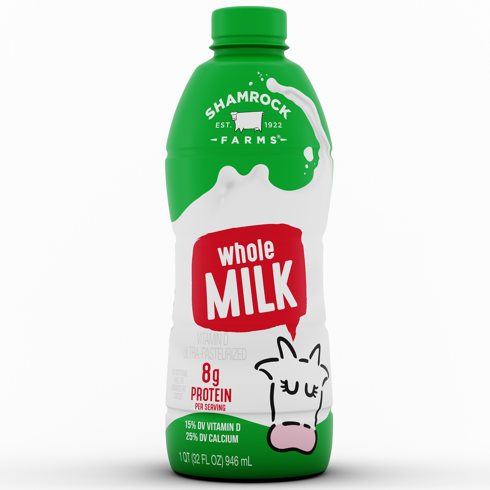 Shamrock farms white esl whole milk 6ct 32oz