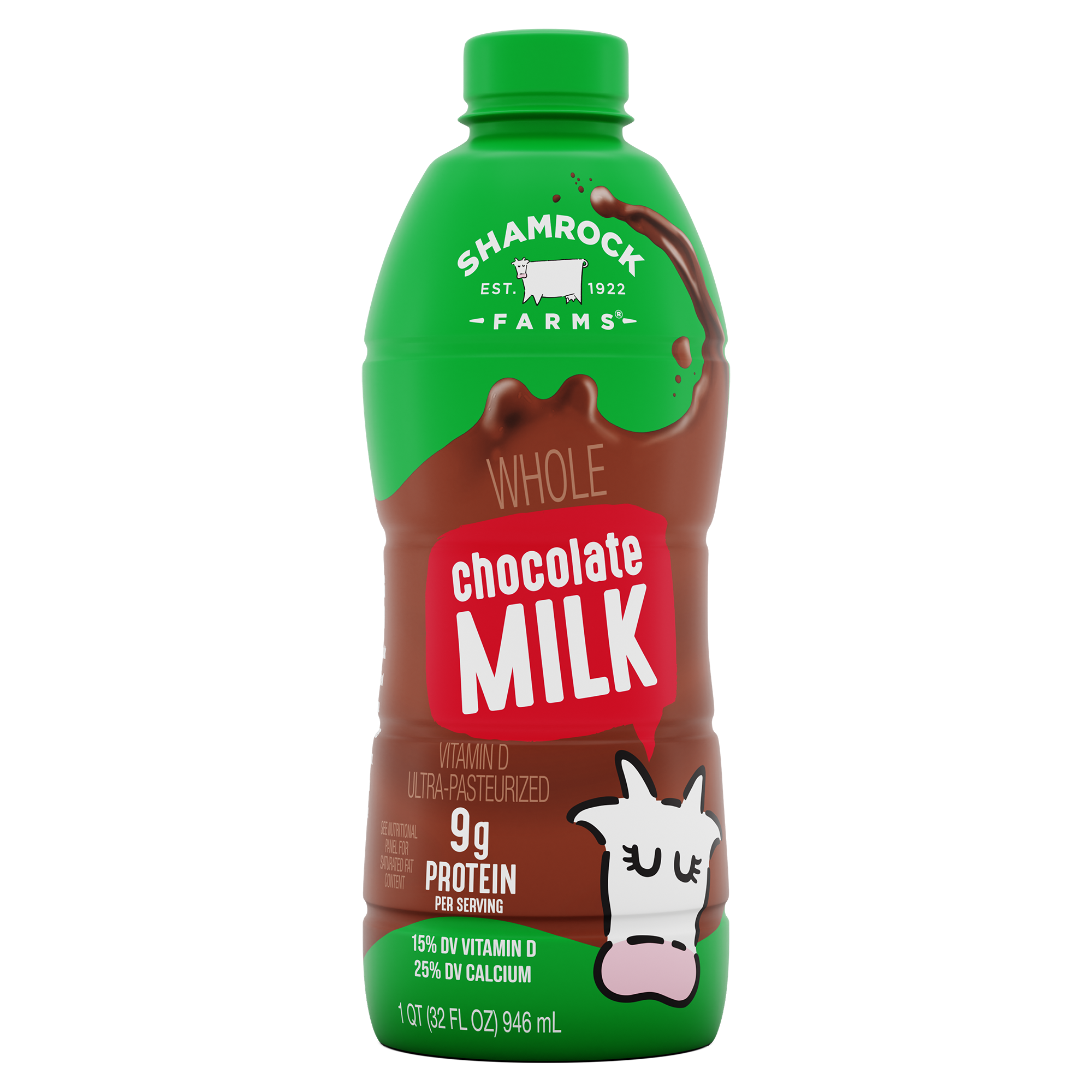 Shamrock farms chocolate esl whole milk 6ct 32oz