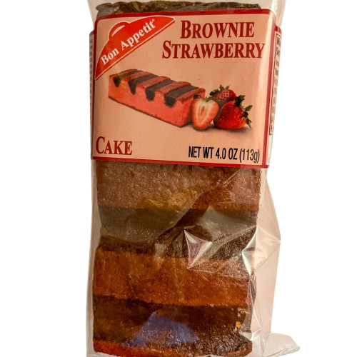 Bon appetit strawberry brownie cake 4oz