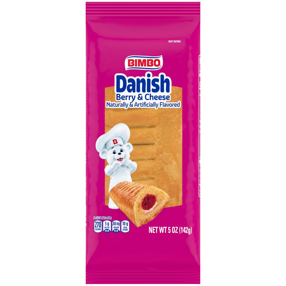 Bimbo berries cream single serve danish pastry 5oz