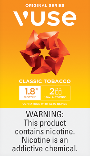 Vuse alto pods classic tobacco 1.8% 5/2ct