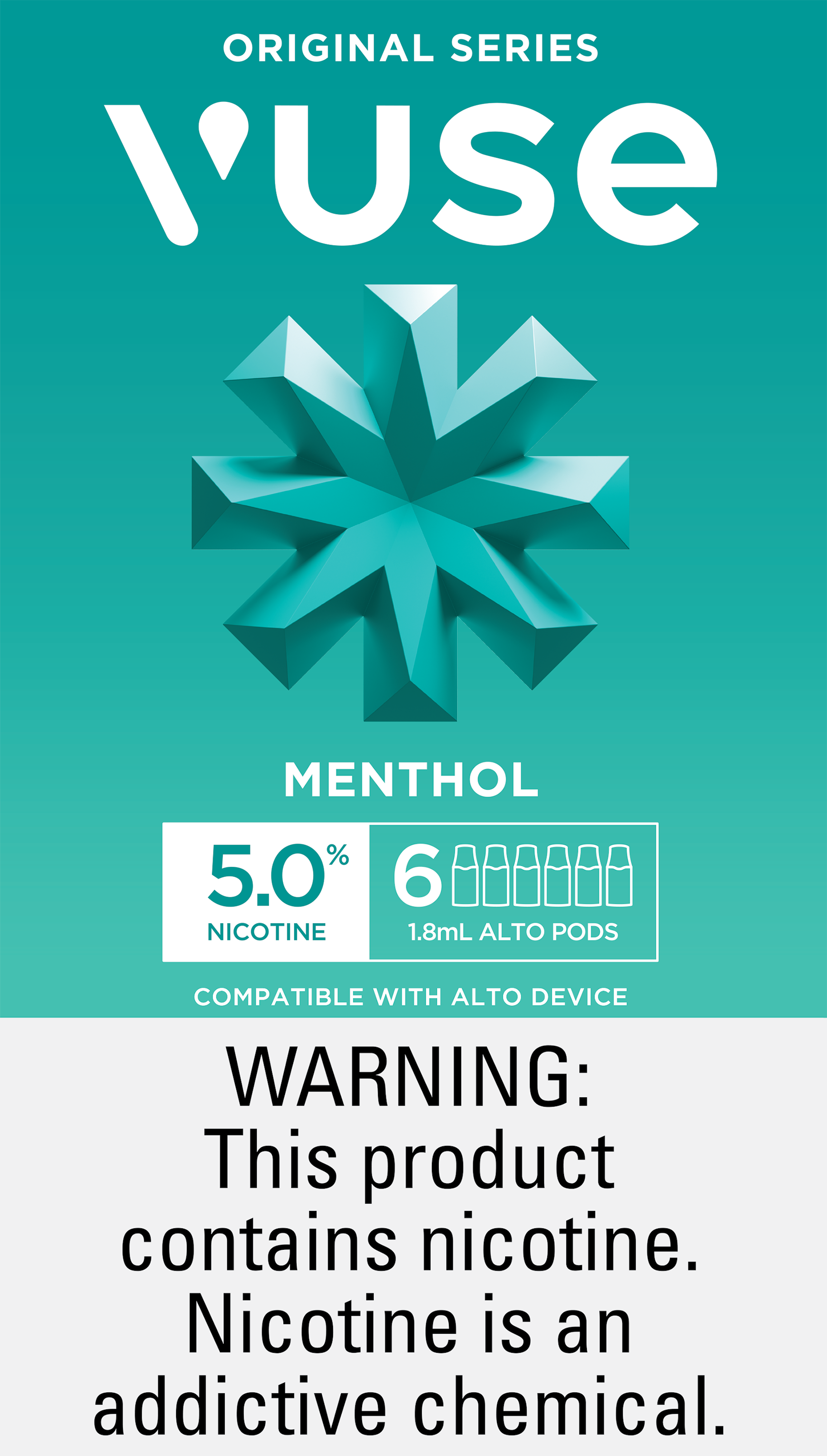 Vuse alto pods menthol 5.0% 5/6ct