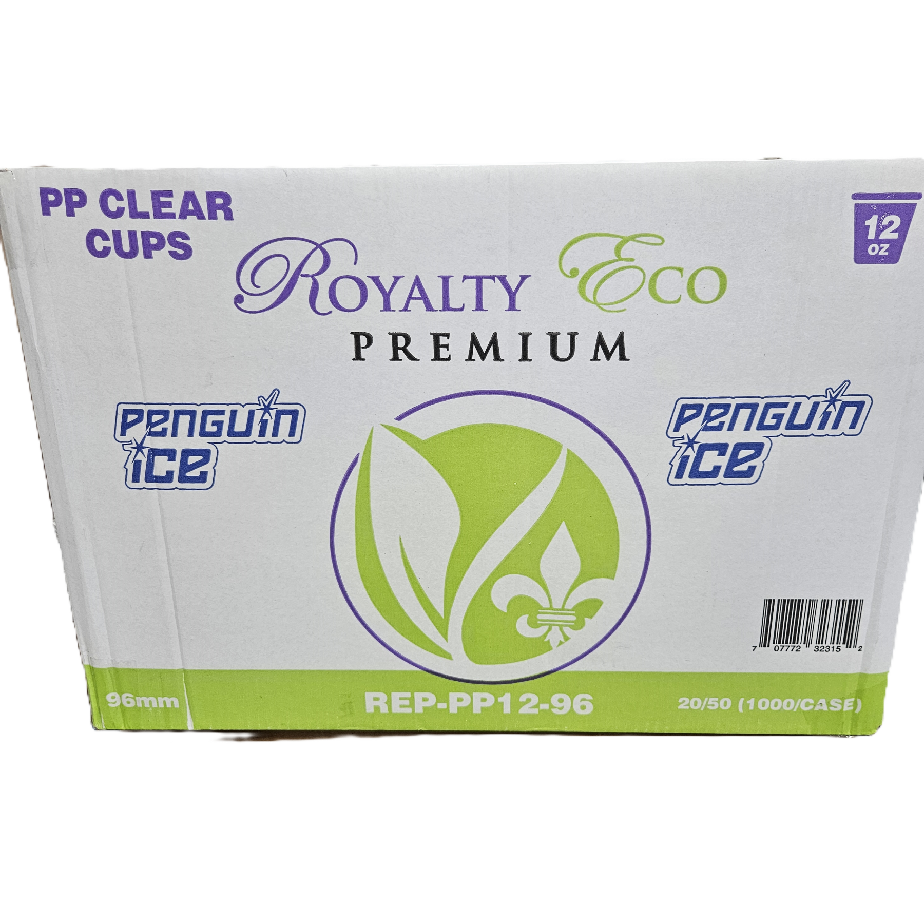 Penguin ice plastic cup 20sleeves 50ct 12oz