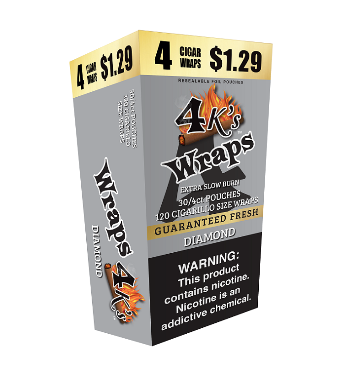 4kings diamond cigar wraps 4/$1.29 30/4pk