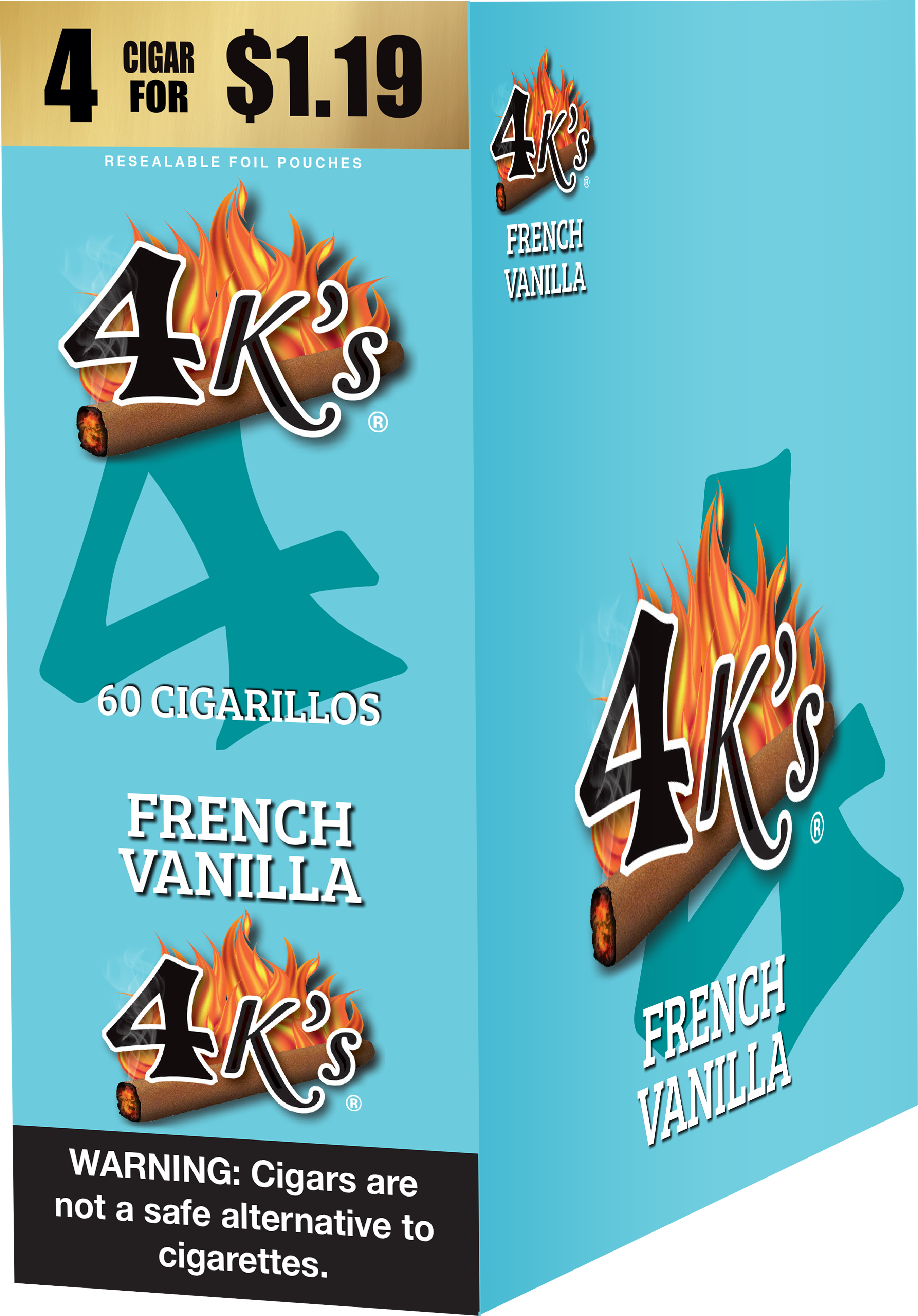 4kings french vanilla 4/$1.19 f.p. 15/4pk