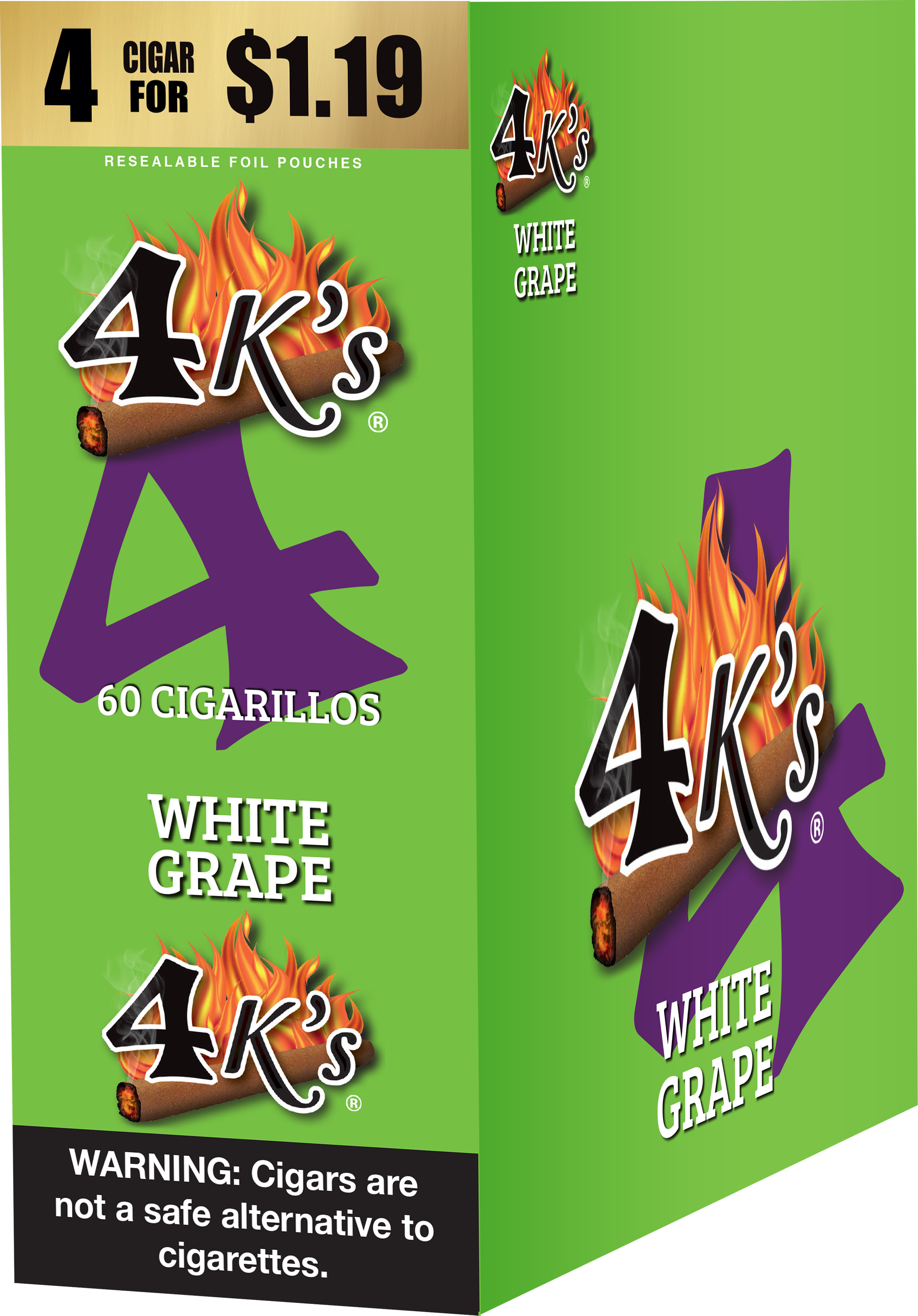 4kings white grape 4/$1.19 f.p. 15/4pk