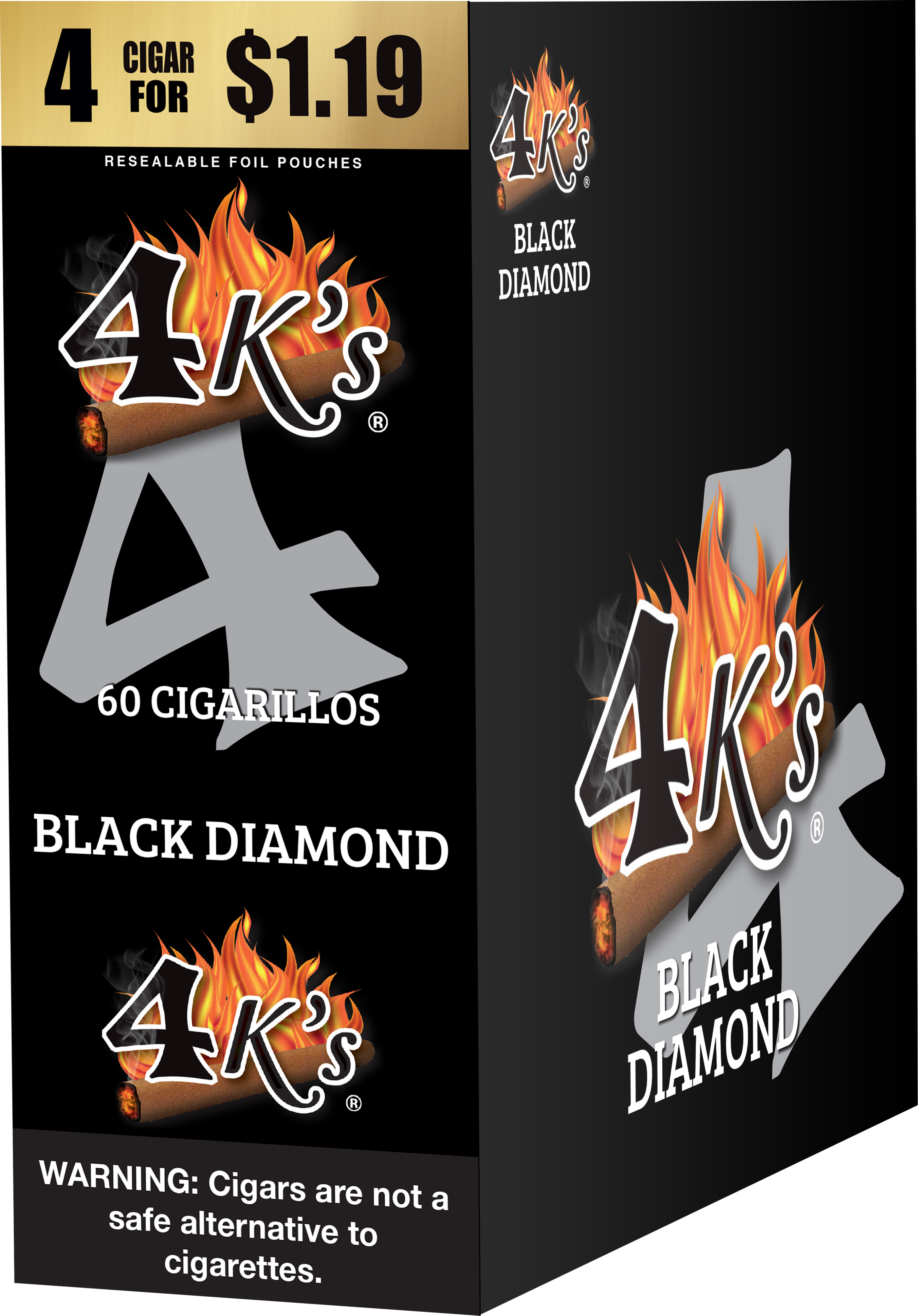 4kings black diamond 4/$1.19 f.p. 15/4pk